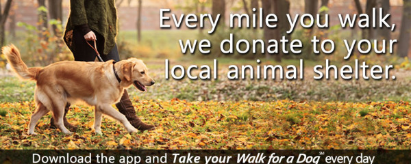 Use the Woof Trax app to help homeless pets while you walk